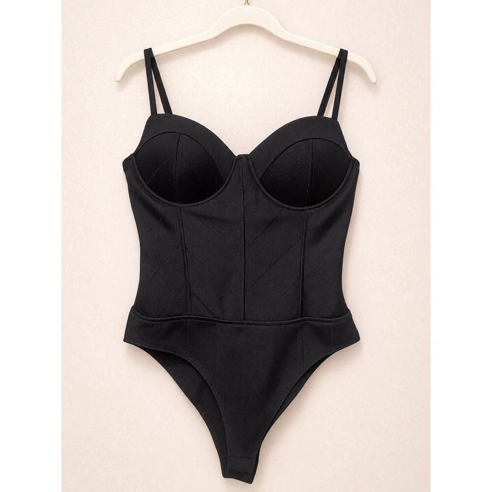 Fashion-nova Women's Black Bodysuit